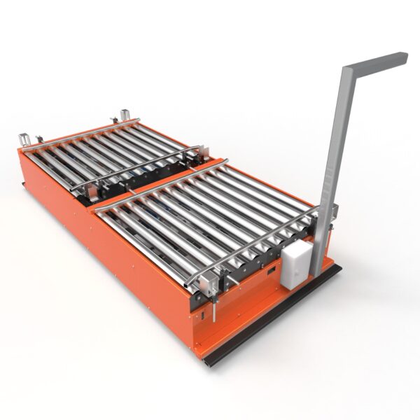 MOTORIZED TROLLEY + ROLLER CONVEYOR